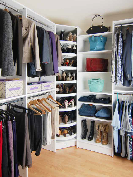 Wheelchair Accessible Closet and Wardrobe with Closet Rod Ideas