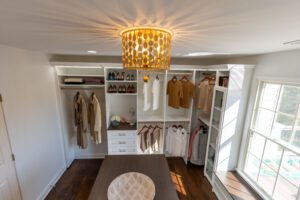 closet chandelier