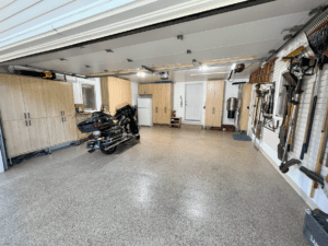 well-organized garage with storage solutions